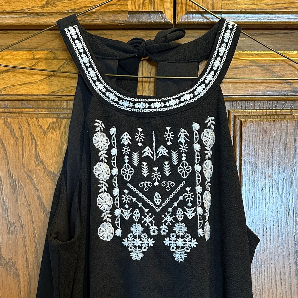 Trixxi Clothing Company black embroidered jumpsuit